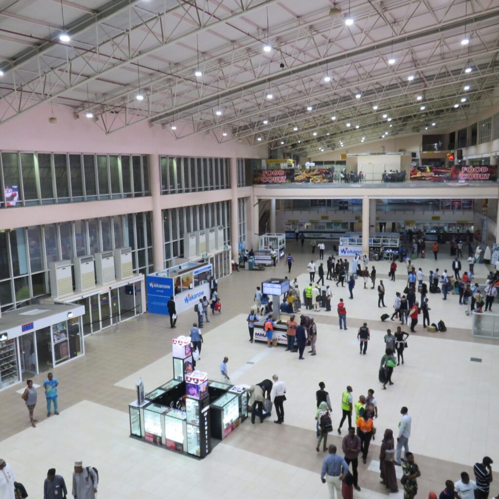 Lagos Airport boarding terminal
